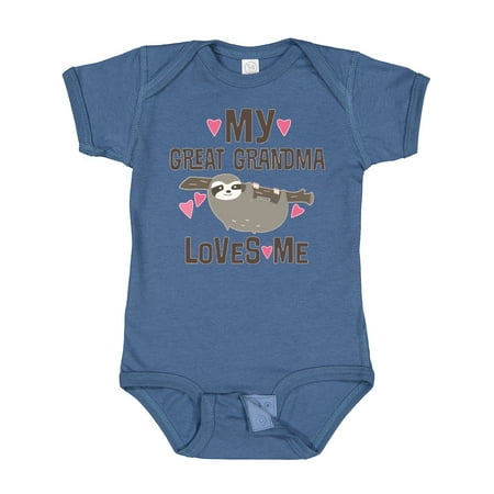 

Inktastic My Great Grandma Loves Me Gift Baby Girl Bodysuit
