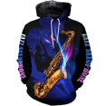 thumbnail image 2 of Sudadera con capucha para hombre, diseño de saxofón, estampado 3D, tendencia urbana, hip hop, otoño, manga larga, ropa de hombre de gran tamaño, 2 of 4