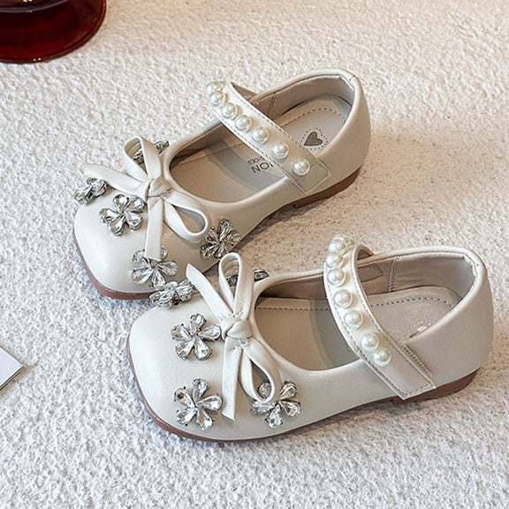 LvhaoGJOB Mary Jane Flats for Kids Elegant Style mary jane flats Comfortable Fit kids mary jane flats Flexible Flat Sole girls shoes All Season Special Occasions Footwear