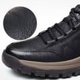 thumbnail image 5 of IUJSOY Waterproof Shoes for Men Lightweight Hiking Shoes Leather Outdoor Casual Walking Shoes, 5 of 8