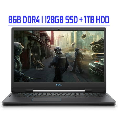 Dell G7 17 7790 Premium Gaming Laptop 17.3" FHD IPS 144Hz Intel 4-Core i5-9300H 8GB DDR4 128GB SSD + 1TB HDD GeForce RTX 2060 6GB Backlit Keyboard Thunderbolt HDMI Mini DisplayPort Nahimic Win10