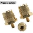 thumbnail image 2 of Battery Pole Terminals Brass Battery Pole Positive Negative M6 Male M8 Female, 2 of 9