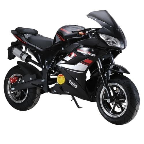 Floseru 50CC Mini Motorcycle for Kids, 4-Stroke Mini Dirt Bike, Gas Power Pocket Rocket Bike, Miniature Kid Dirt Bike, Up t25MPH, Max Load 330Lbs Plus Quality Improvement