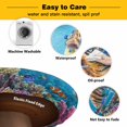 thumbnail image 3 of Elastic Fitted Round Tablecloth, Funny Diving Tiger Waterproof Stretch Table Cover for 36"-44" Tables, Ocean Sea Coastal Coral Fish Marine Life Washable Outdoor Tablecloths for Patio, Picnic, Camping, 3 of 9