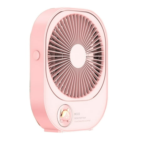 

JSGEK Fashion Creative Mini Fans Cute Silent Strong Wind USB Rechargeable Desktop Fans 360°Adjustable Home Office Portable Fans Travel Sport Physical Cooling