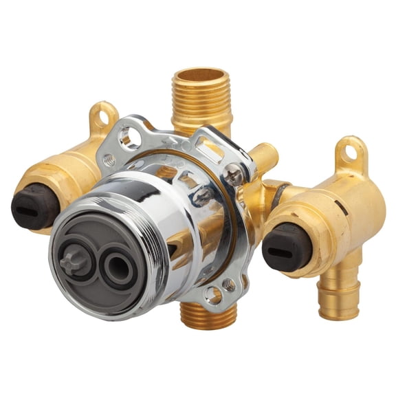 Gerber Treysta Tub & Shower Valve Body with Cold Expansion PEX Connections and Stops
