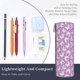 thumbnail image 3 of Disketp Purple Butterflies Floral Estuche Organizador de Lápices de Cuero, Estuche de Oficina con Cremallera para Bolígrafo y Lápiz, 3 of 6