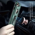 thumbnail image 3 of iPhone 7 Plus Case iPhone 8 Plus Case, Extreme Protection Military Armor Dual Layer Protective Cover with 360 Degree Swivel Ring Kickstand (Green), 3 of 13