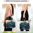thumbnail image 4 of FORMRS Womens Corduroy Tote Bag Crossbody Shoulder Handbag with Pocket, Blue Mountains, 4 of 7