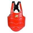 thumbnail image 4 of S SERENABLE Karate Chest Guard Adults Kids Martial Arts Protection Pad Rib Armour Red S, 4 of 9