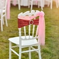 thumbnail image 3 of Lloopyting Clearance Ribbon Chair Covers Holiday Party Decorative Chair Cover Bow Back Flower Elastic Bandage Sequin Bandage Home Decor Room Decor 16*16*2cm, 3 of 4