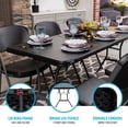 thumbnail image 4 of Lifetime 6 Foot Rectangle Fold-in-Half Folding Table, Black (80891), 4 of 14