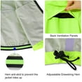 thumbnail image 5 of BALEAF Men's Cycling Running Jacket Waterproof Windbreaker Reflective Yellow Size XXXL, 5 of 7