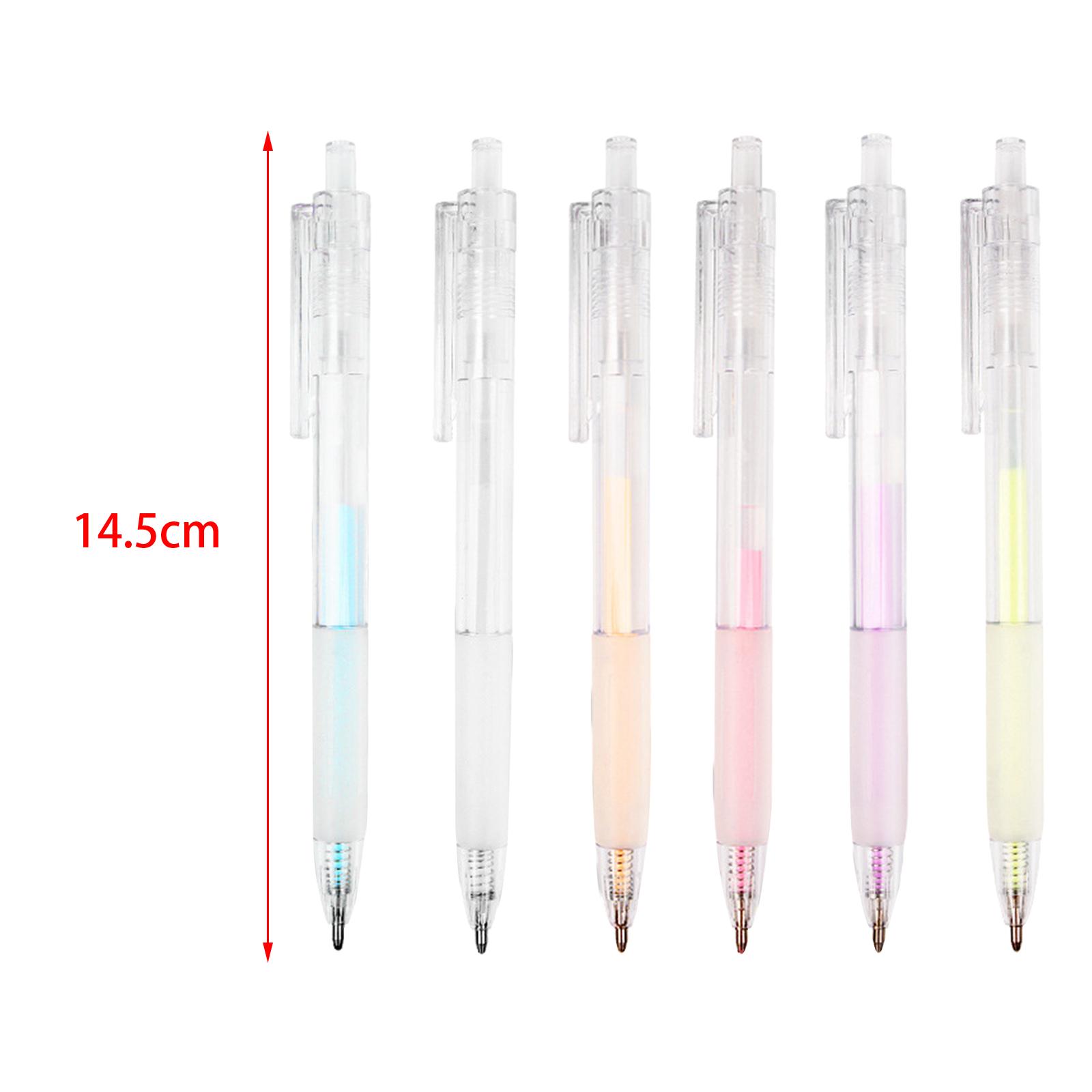 6 Pieces Quick Dry Press Pen with Refills Birthday Gifts DIY Diary Accs Coating Width 1mm Dot Glue for Scrapbooking Flyers Posters