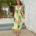 thumbnail image 5 of Lunarable Pineapple Sleeveless Dress Female Clothing Dress Women Summer 2025 Dress, 5 of 7