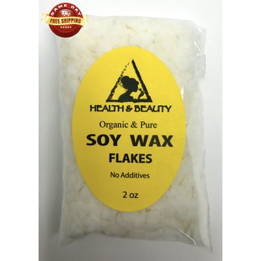 GOLDEN SOY AKOSOY WAX FLAKES ORGANIC VEGAN PASTILLES FOR CANDLE MAKING NATURAL 100% PURE 2 OZ