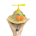 thumbnail image 4 of Bamboo Dragonfly Cat Straw Hat with Rotating Propeller, Comfortable and Adjustable for Small Dogs and Cats, Perfect for Parties and Everyday Use, 4 of 8