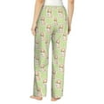 thumbnail image 3 of Xecao Rabbit With Tie Women's Straight Lounge Pajama Pants: The Epitome of Relaxed Sleepwear, 3 of 9