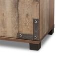 thumbnail image 6 of Baxton Studio Cyrille Modern and Contemporary Farmhouse Rustic Finished Wood 4-Door Shoe Cabinet, 6 of 10