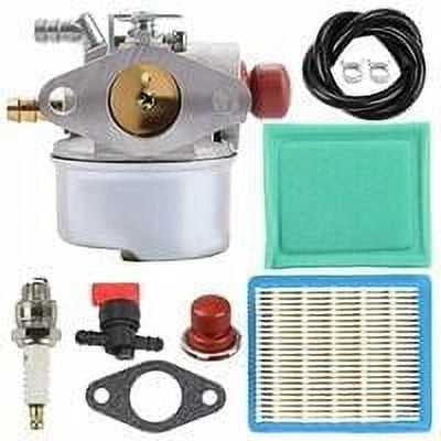 Kit de carburador 640025 para Tecumseh OHH60 OHH55 OHH45 OHH50 OHH65 Reemplaza 640004 640017 640135A Piezas para cortadora de césped, con filtro de aire 36046, bujía, junta