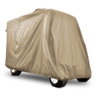 Waterproof 2 Passengers Car Detector Golf Cart Storage Cover UV Resistant For Two Passenger Car Club Car Taupe