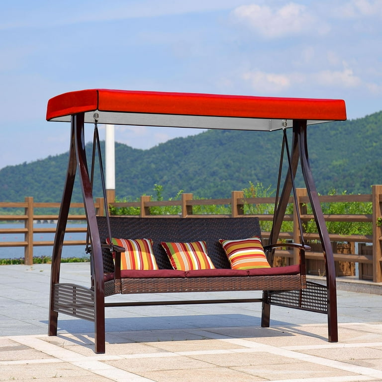 Outdoor patio swing cover best sale