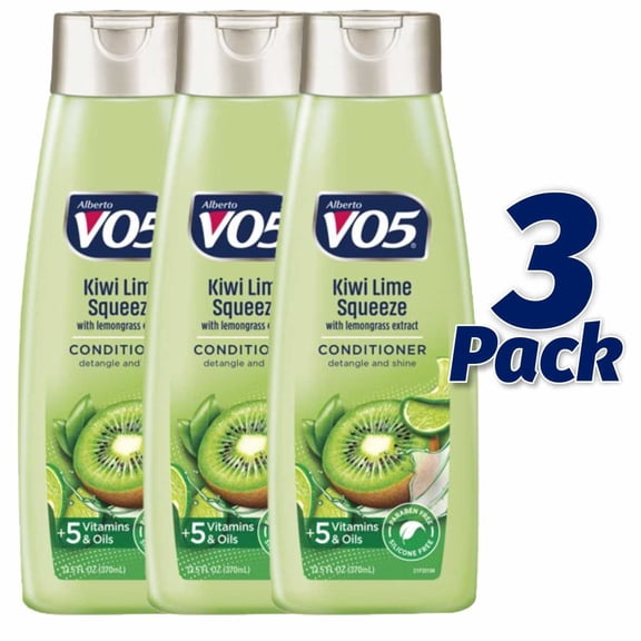 Alberto V05 Herbal Escapes Clarifying Conditioner Kiwi Lime Squeeze 15oz (Pack of 3)