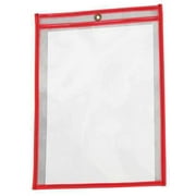 Manufacturer Varies Shop Ticket Holder,Clear;Red,13"H,PK15 4YNR6