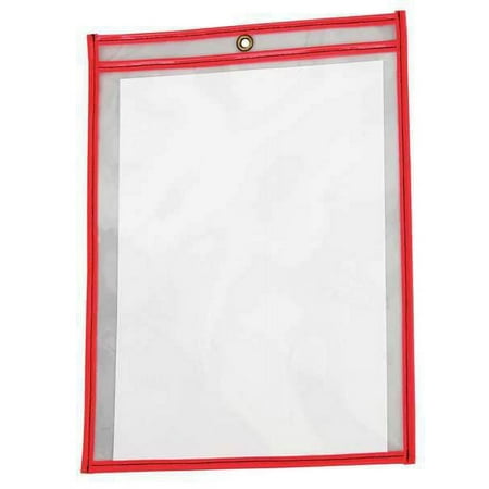 Manufacturer Varies Shop Ticket Holder,Clear;Red,13"H,PK15 4YNR6