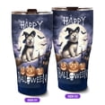 thumbnail image 2 of Happy Halloween Akita Witch Pumpkins Bats 30oz Stainless Steel Tumbler Insulated Cup with Lid Inu Dog Lover - 13012, 2 of 5