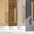 thumbnail image 3 of Amerock Farewind 6-5/16 inch (160mm) Center-to-Center Champagne Bronze Cabinet Pull, 3 of 6
