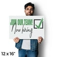thumbnail image 4 of Join Our Team Now Hiring Vinyl Decal 2 Pack of 12 Inch x 16 Inch Weatherproof Heavy-Duty Adhesive Backing | Recruitment Promotions, Professional Display, Clear Signage | Made in USA, 4 of 6