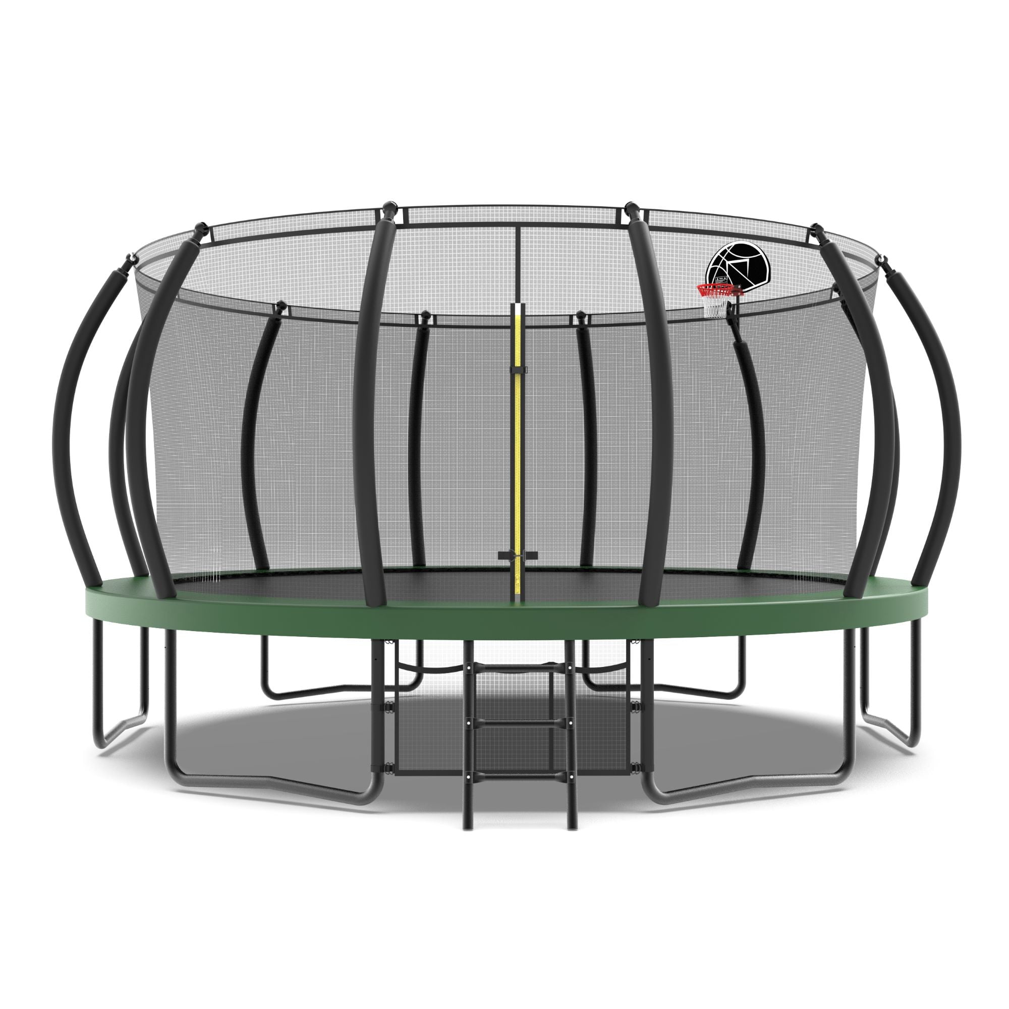 Lykos 16FT Trampoline Green with Basketball Hoop - Recreational ...