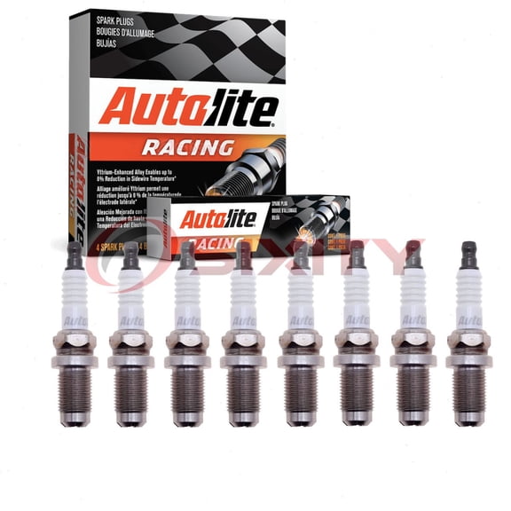 8 pc Autolite AR3910X Racing Spark Plugs for 41R91 Ignition Wire Secondary