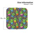 thumbnail image 2 of Fuzoiu Cactus In Pots Print Leather Coasters Set,Drink Coasters Set of 4,for Tabletop Protection, Durable PVC Coasters,Home Décor and Housewarming Gift-Square, 2 of 6