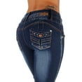 thumbnail image 2 of Fashion2Love Colombian Design Mid Waist Butt Lift Skinny Jeans, 2 of 7