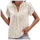 thumbnail image 1 of Camisas de Manga Larga para las Mujeres Cuello V Amor Imprimir Temperamiento Top, Blusa de Moda Casual de Poliéster para Uso Diario, Fiesta Y Verano de Primavera, 1 of 4