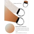 thumbnail image 5 of Gradient Sage Green Sun Shade Sail 12' x 16', Modern Minimalist Green Orange Ocean Beach Rectangle Outdoor Sunshade Canopy, Waterproof UV Block Patio Covers for Garden Yard Beach, 5 of 9