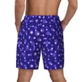 thumbnail image 2 of Lsque Mens Swim Trunks Beautiful Purple Snowflakes Pattern - Bathing Suit Compression Liner - Beach Swim Shorts Swimwear - (S-3XL) - Stretch Quick Dry -X-Large, 2 of 9