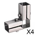 thumbnail image 2 of 4 Conectores De Tubo Cuadrado Para Tubo Cuadrado De 25 Mm X 25 Mm, 2 of 8