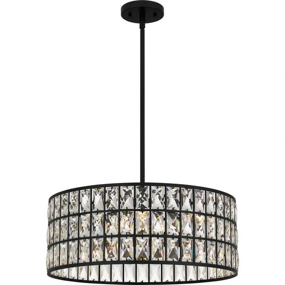 Quoizel Gibson 4-Light Matte Black Pendant Light