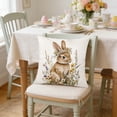 thumbnail image 6 of JoyMoreHome Easter Throw Pillow Cover, 18x18 Inch Cute Bunny Print Decorative Cushion Cover, for Easter Party, Couch, Bed, Sofa, Livingroom, 6 of 6