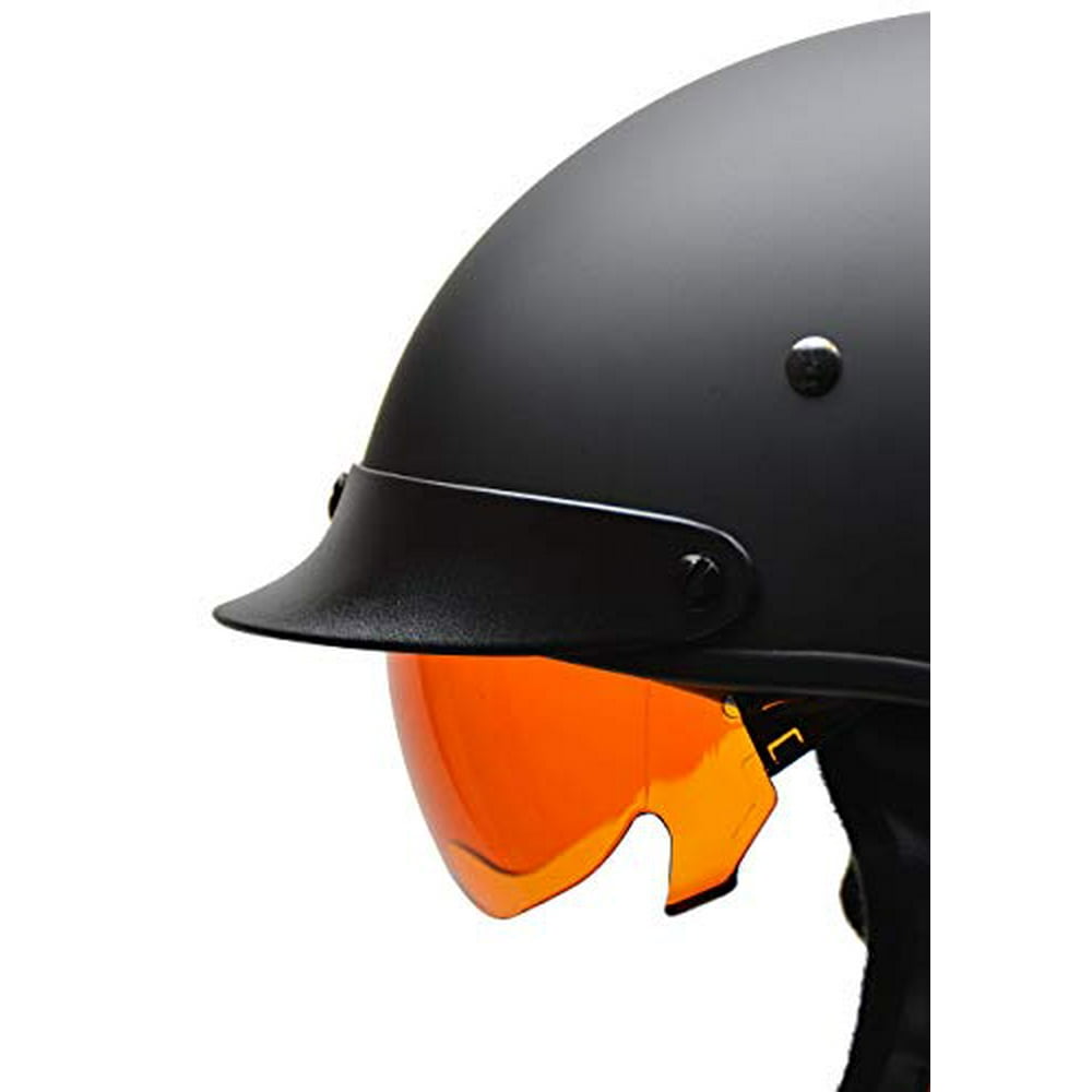 Vega Helmets UnisexAdult Warrior Half Helmet Replacement Drop (Amber