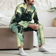 thumbnail image 7 of Pofeuu Bull Charging Through Waves Print Men's Long Sleeve Pajama Set Pijamas Para Hombres Pijamas Para Hombres Mens Pajamas Set-X-Large, 7 of 7
