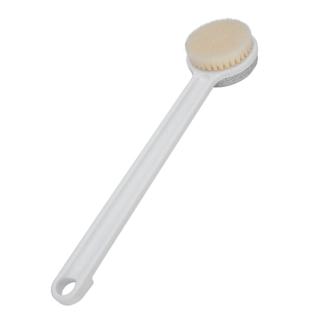 Pierre Ponce et Brosse de Douche, Brosse à Récurer pour Bain avec Pierre Ponce Réutilisable Trou de Suspension Double Face pour Nettoyage en Profondeur de la Douche