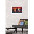 thumbnail image 2 of Danny Flynn - Red Jungle Wall Poster, 14.725" x 22.375" Framed, 2 of 5