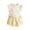 Beige, variant on Girls 2-8Y Summer Off Shoulder Ruffle Sleeveless Shirt Top Bow Shorts Casual Short Sleeve Round Neck Suits