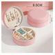 thumbnail image 2 of Joyero De Viaje Pequeño Caja De Almacenamiento Portátil Belug, Rosa claro beige, 2 of 5