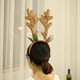 thumbnail image 3 of Hebilla de cabeza de asta Decoración de fiesta para niños Diadema de tela navideña con asta Hebilla para cabeza navideña, 3 of 5