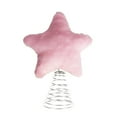 thumbnail image 4 of Shoreew Plush Star Tree Topper Furry Star Christmas Treetop Ornaments for Winter Rustic Holiday Xmas Party Decoration, 4 of 7